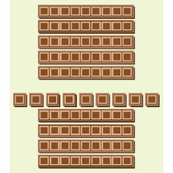 broken chocolate bars