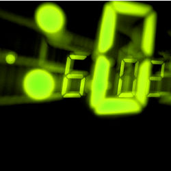 electronic numeric display-based image