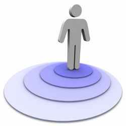 person on pedestal