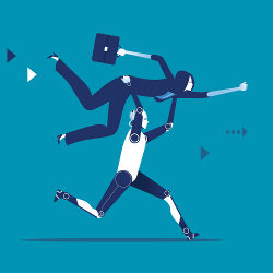 Technology-Driven Changes in Work and Employment, illustration
