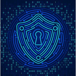 cyber shield, illustration
