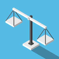 balance scale, illustration