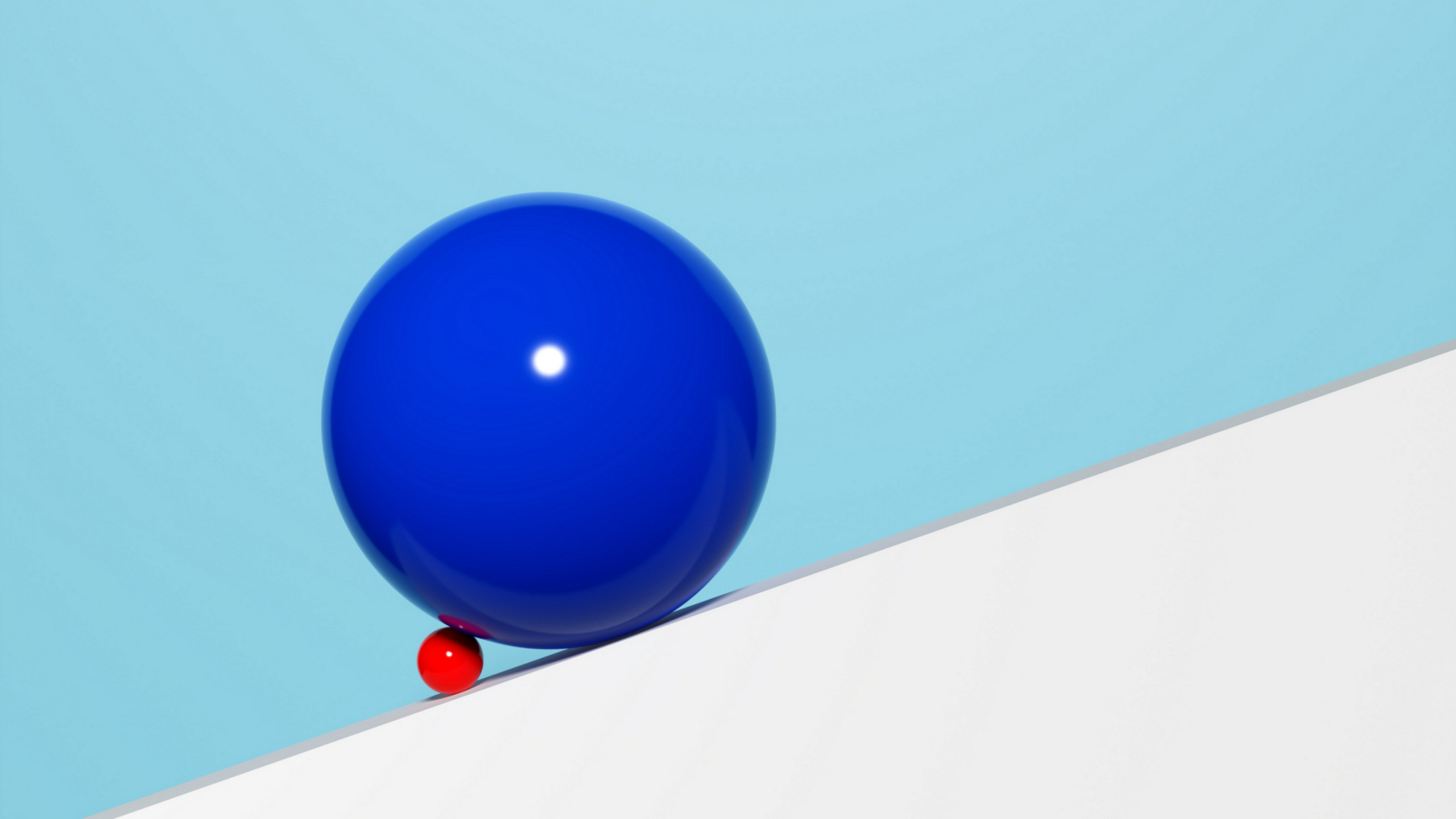 Credit: Getty Images small sphere blocking large sphere