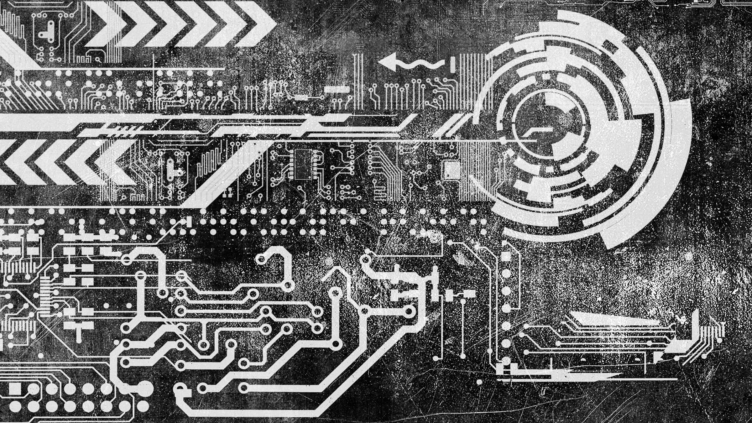 futuristic, grungy vintage image, illustration