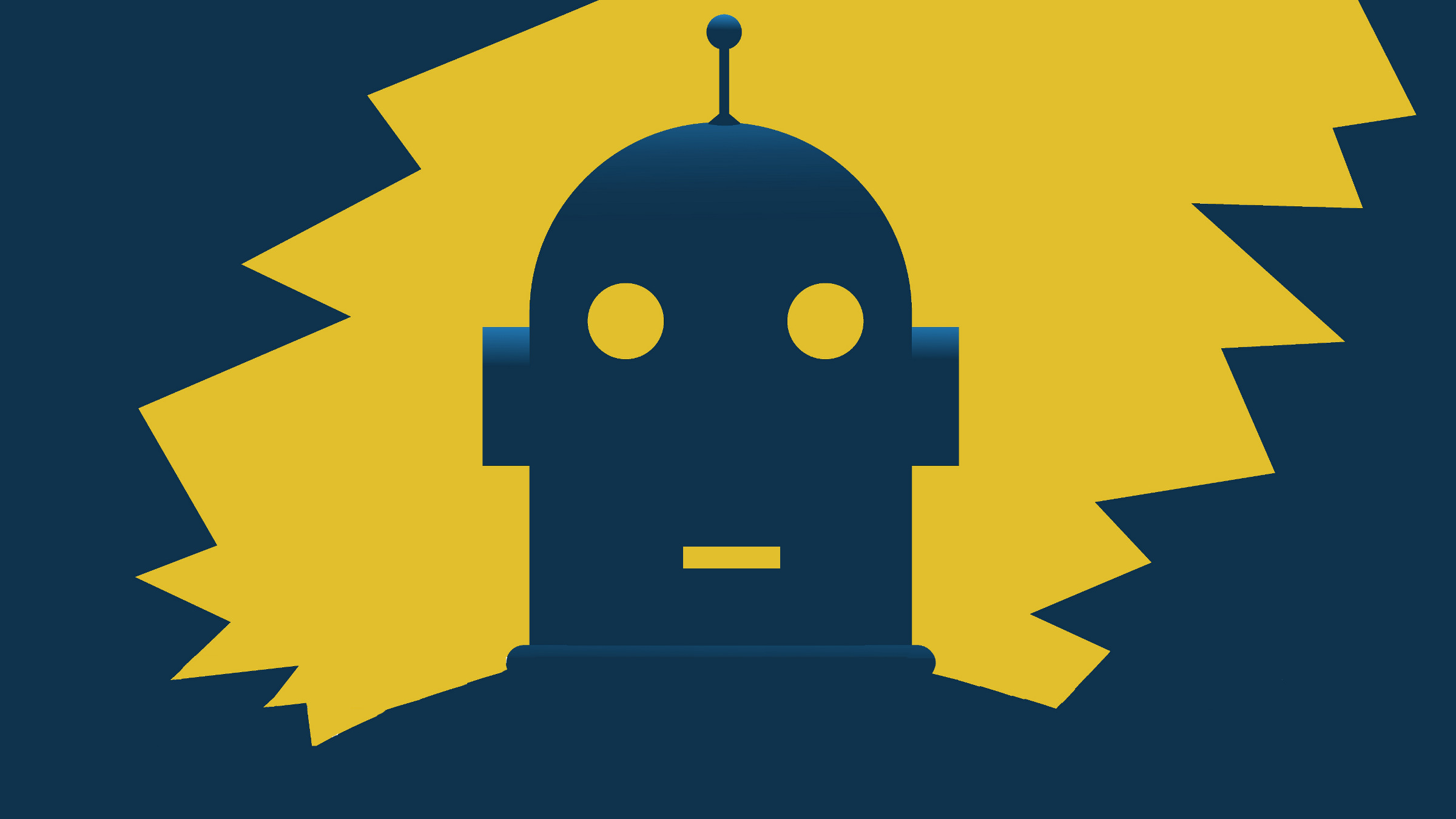 helmeted robot, illustration