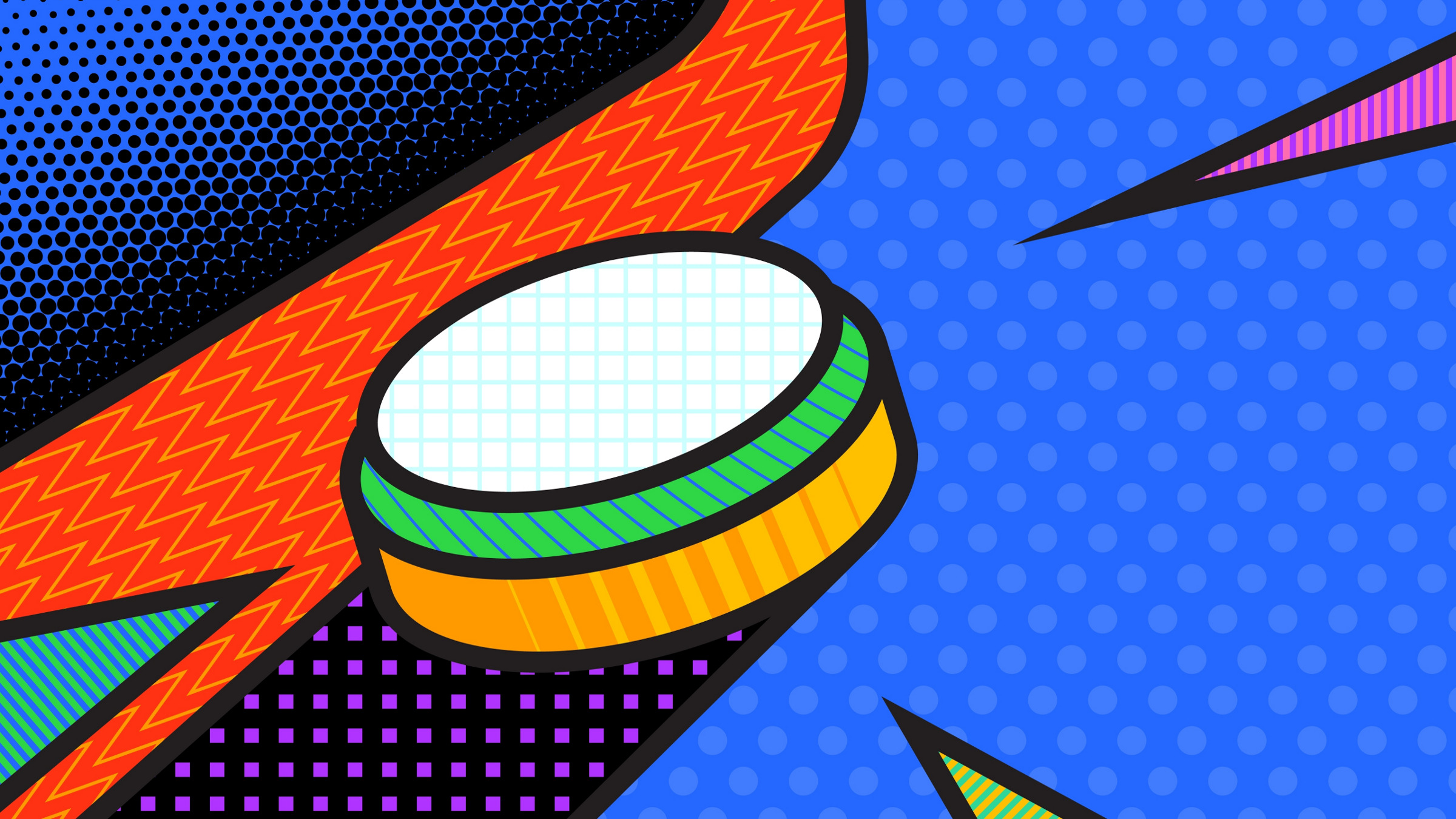 hockey puck, abstract background