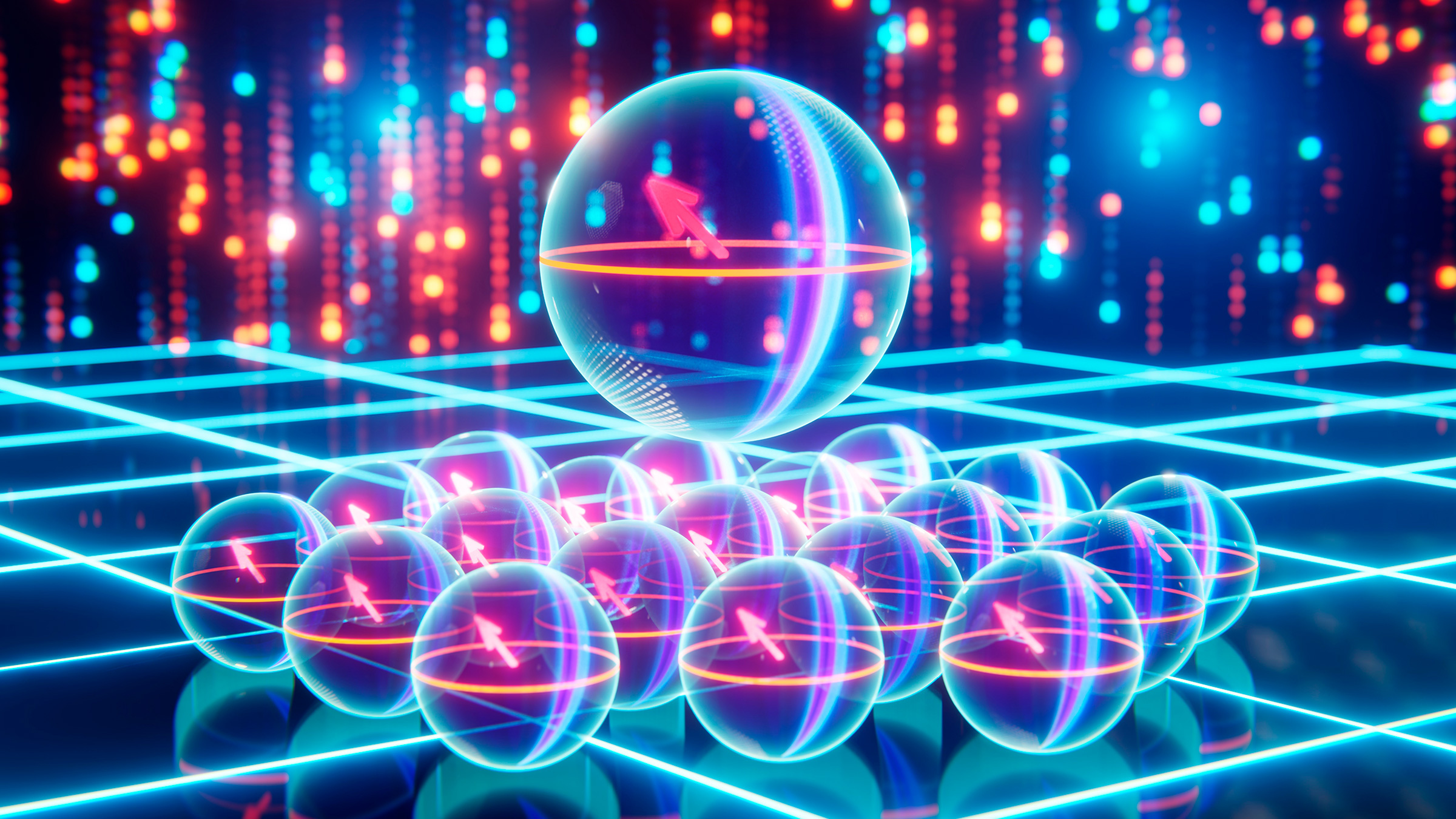 multiple qubits, illustration