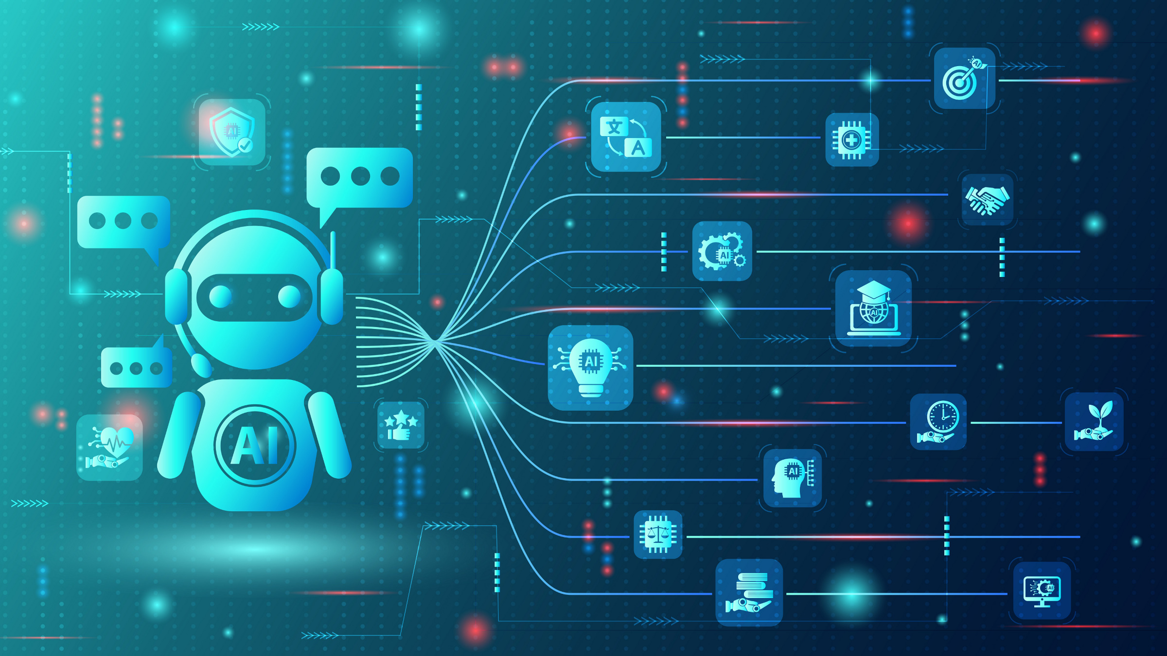 AI assistant, illustration